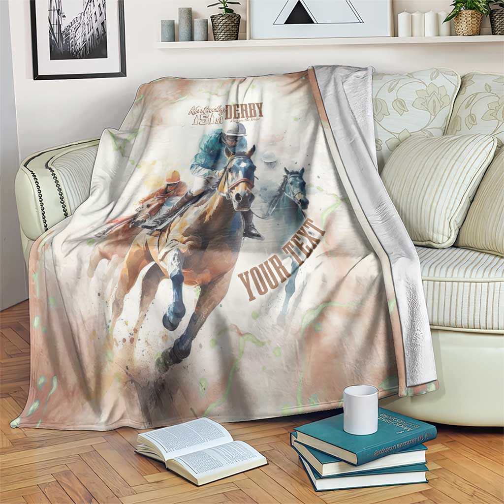 Personalised Kentucky Horse Racing Blanket 151st Anniversary LT7
