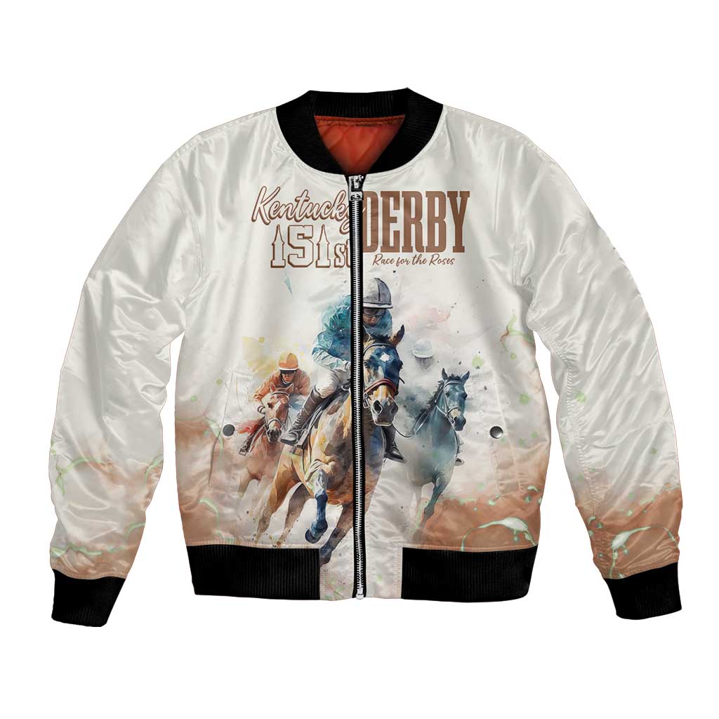 Personalised Kentucky Horse Racing Bomber Jacket 151st Anniversary LT7