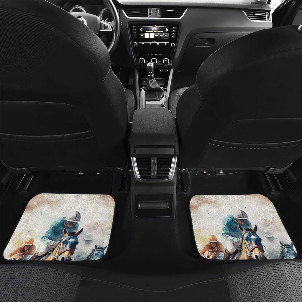 Personalised Kentucky Horse Racing Car Mats 151st Anniversary LT7