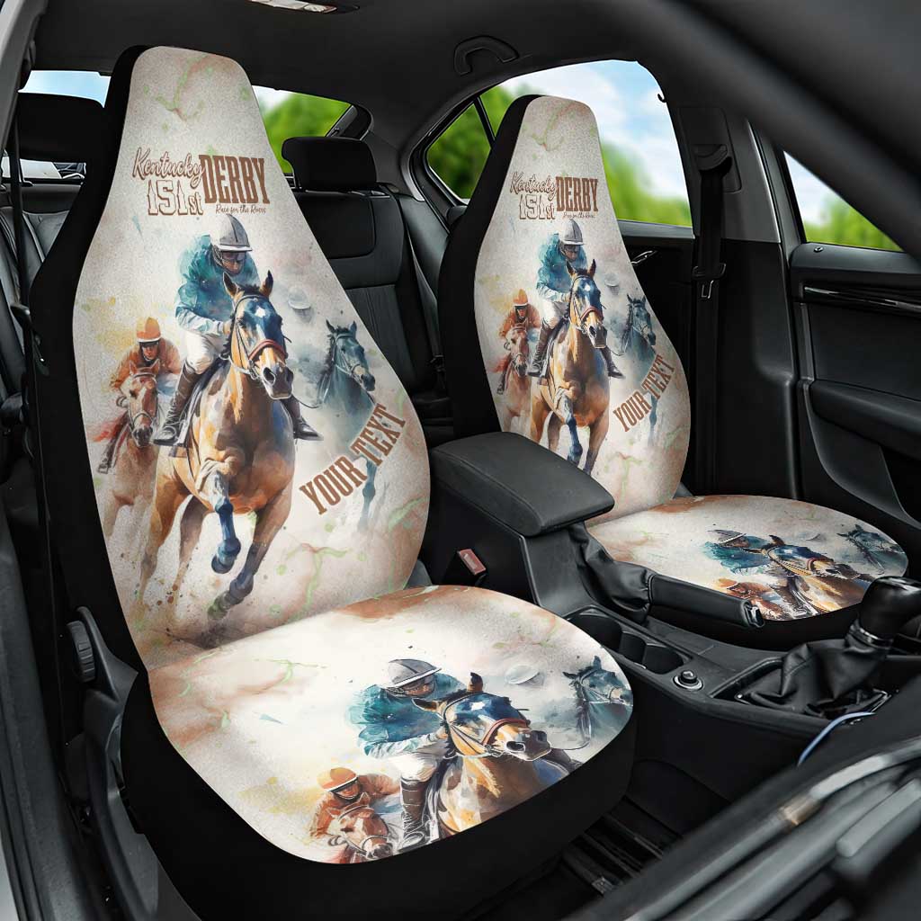 Personalised Kentucky Horse Racing Car Seat Cover 151st Anniversary LT7