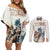 Personalised Kentucky Horse Racing Couples Matching Off Shoulder Short Dress and Long Sleeve Button Shirt 151st Anniversary LT7
