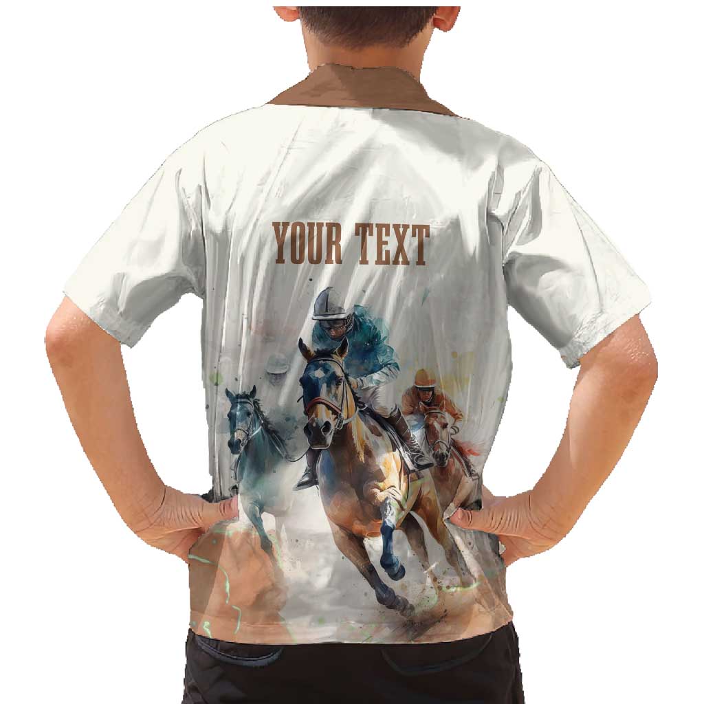 Personalised Kentucky Horse Racing Family Matching Mermaid Dress and Hawaiian Shirt 151st Anniversary LT7