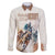 Personalised Kentucky Horse Racing Family Matching Off Shoulder Long Sleeve Dress and Hawaiian Shirt 151st Anniversary LT7
