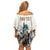 Personalised Kentucky Horse Racing Family Matching Off Shoulder Short Dress and Hawaiian Shirt 151st Anniversary LT7
