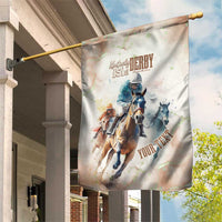 Personalised Kentucky Horse Racing Garden Flag 151st Anniversary LT7