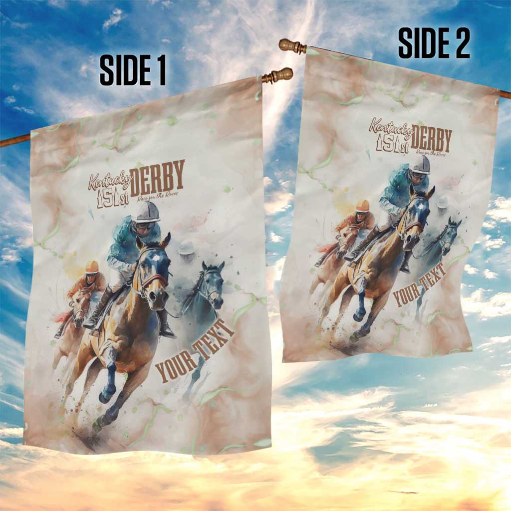 Personalised Kentucky Horse Racing Garden Flag 151st Anniversary LT7