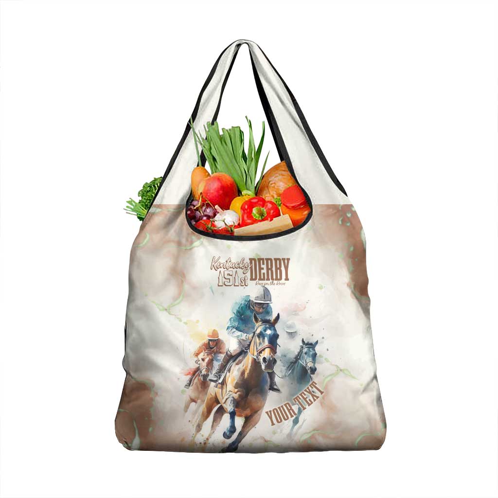 Personalised Kentucky Horse Racing Grocery Bag 151st Anniversary LT7