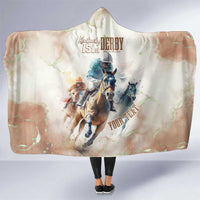 Personalised Kentucky Horse Racing Hooded Blanket 151st Anniversary LT7