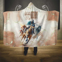 Personalised Kentucky Horse Racing Hooded Blanket 151st Anniversary LT7
