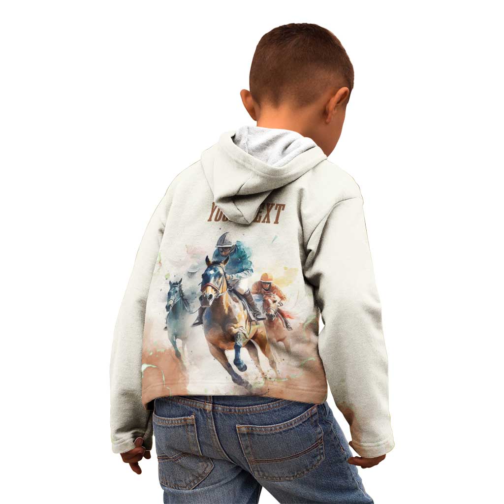 Personalised Kentucky Horse Racing Kid Hoodie 151st Anniversary LT7
