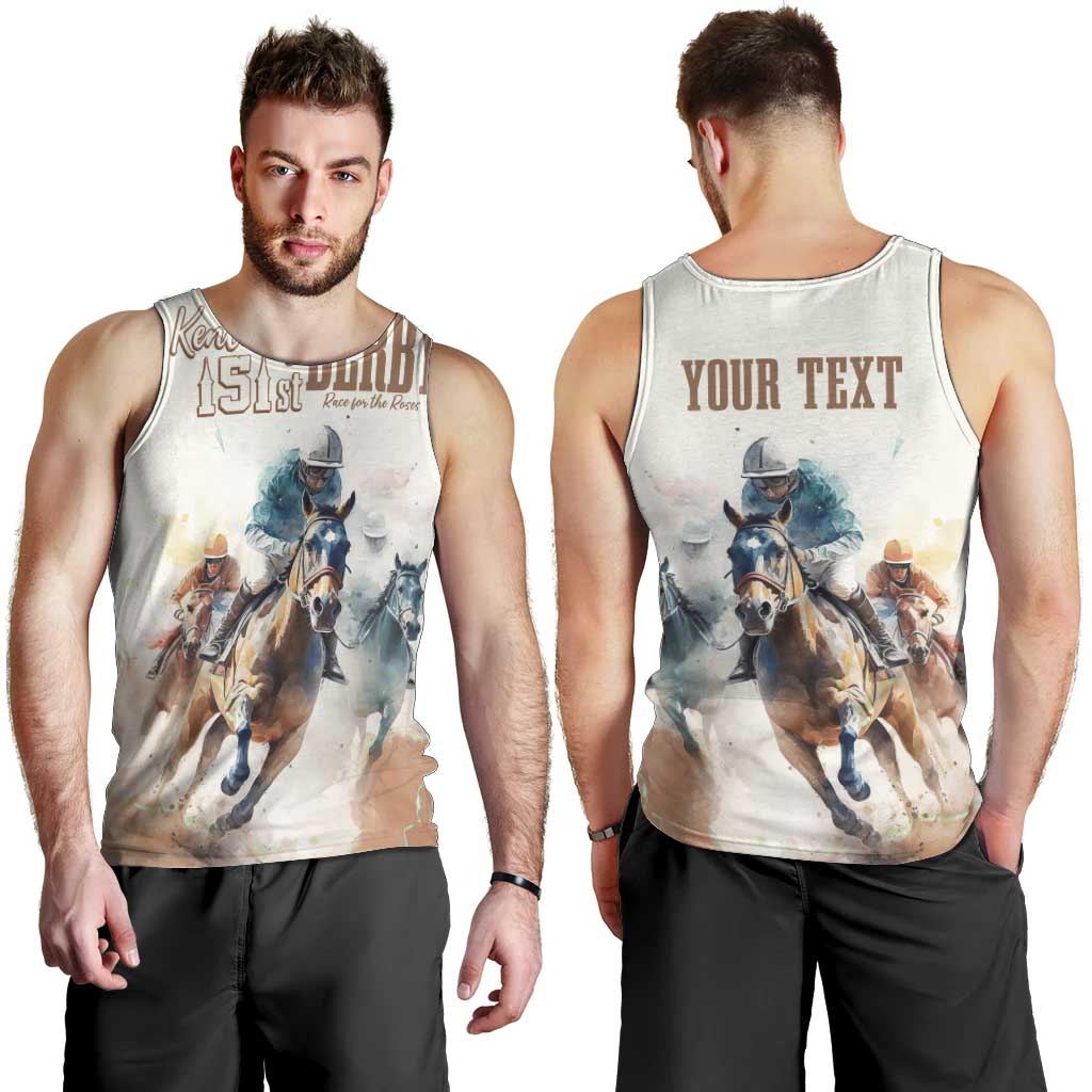 Personalised Kentucky Horse Racing Men Tank Top 151st Anniversary LT7