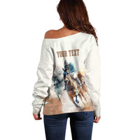 Personalised Kentucky Horse Racing Off Shoulder Sweater 151st Anniversary LT7