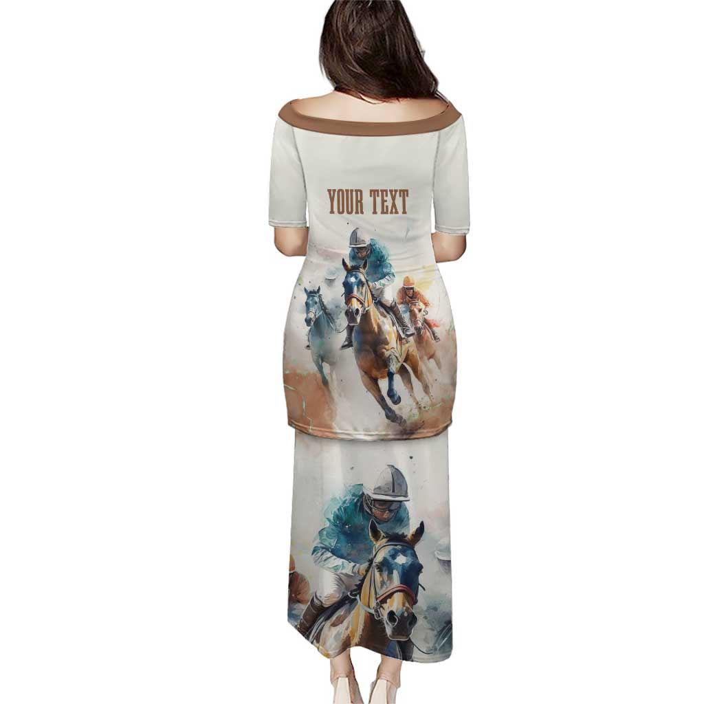 Personalised Kentucky Horse Racing Puletasi 151st Anniversary LT7