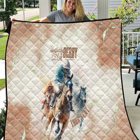 Personalised Kentucky Horse Racing Quilt 151st Anniversary LT7