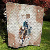 Personalised Kentucky Horse Racing Quilt 151st Anniversary LT7