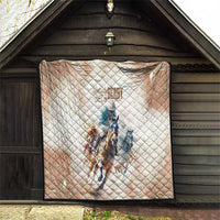 Personalised Kentucky Horse Racing Quilt 151st Anniversary LT7