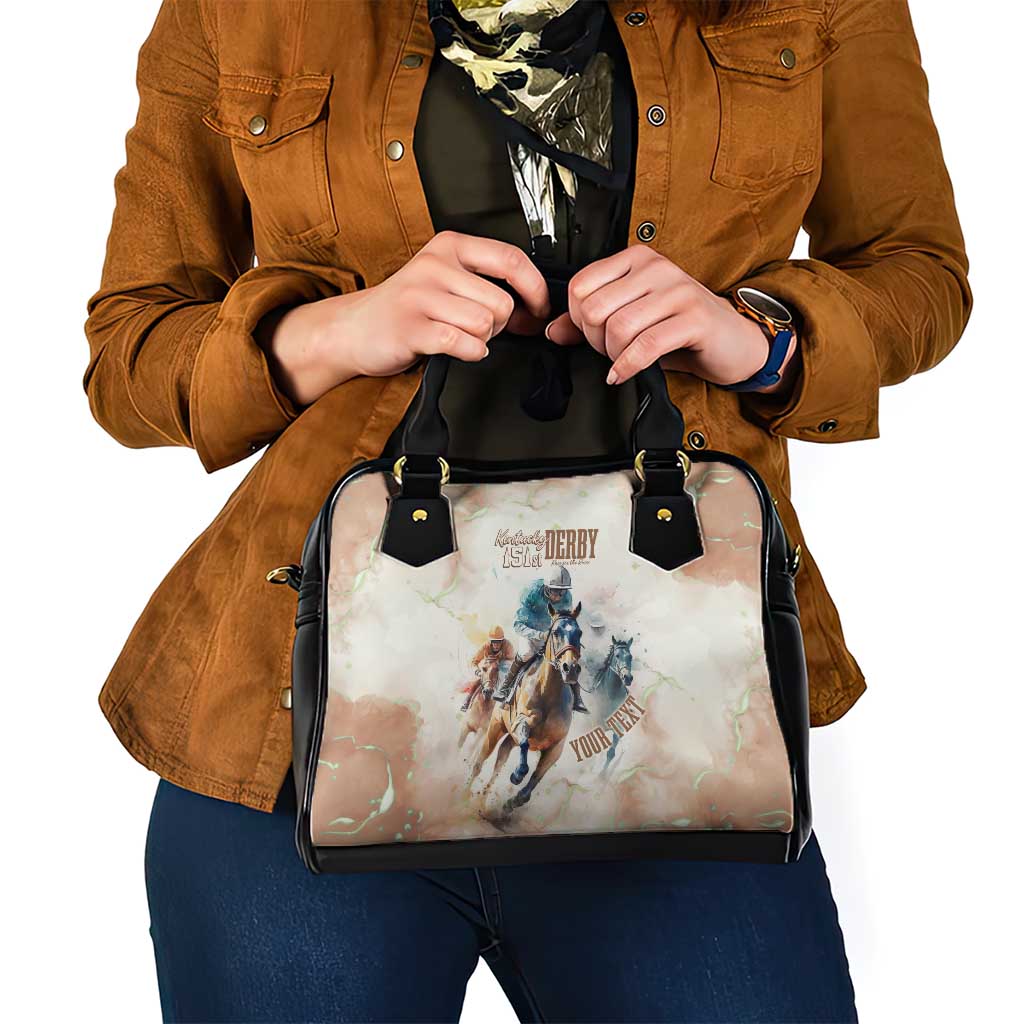 Personalised Kentucky Horse Racing Shoulder Handbag 151st Anniversary LT7