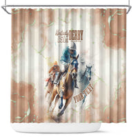 Personalised Kentucky Horse Racing Shower Curtain 151st Anniversary LT7