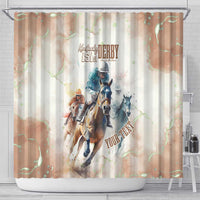 Personalised Kentucky Horse Racing Shower Curtain 151st Anniversary LT7