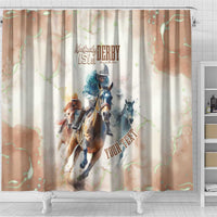 Personalised Kentucky Horse Racing Shower Curtain 151st Anniversary LT7
