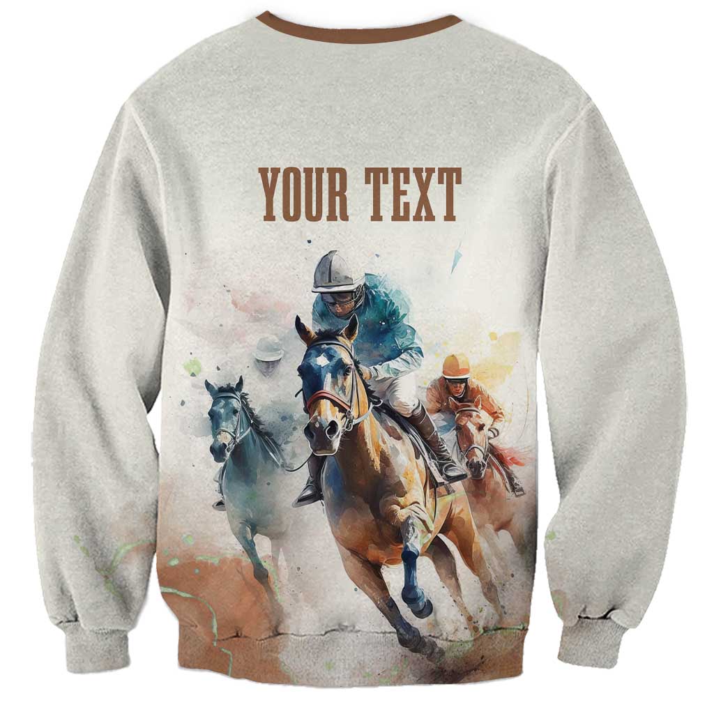 Personalised Kentucky Horse Racing Sweatshirt 151st Anniversary LT7