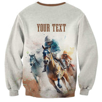 Personalised Kentucky Horse Racing Sweatshirt 151st Anniversary LT7