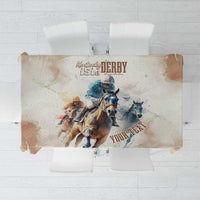 Personalised Kentucky Horse Racing Tablecloth 151st Anniversary LT7