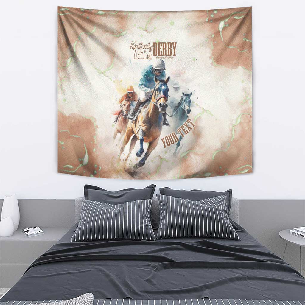 Personalised Kentucky Horse Racing Tapestry 151st Anniversary LT7