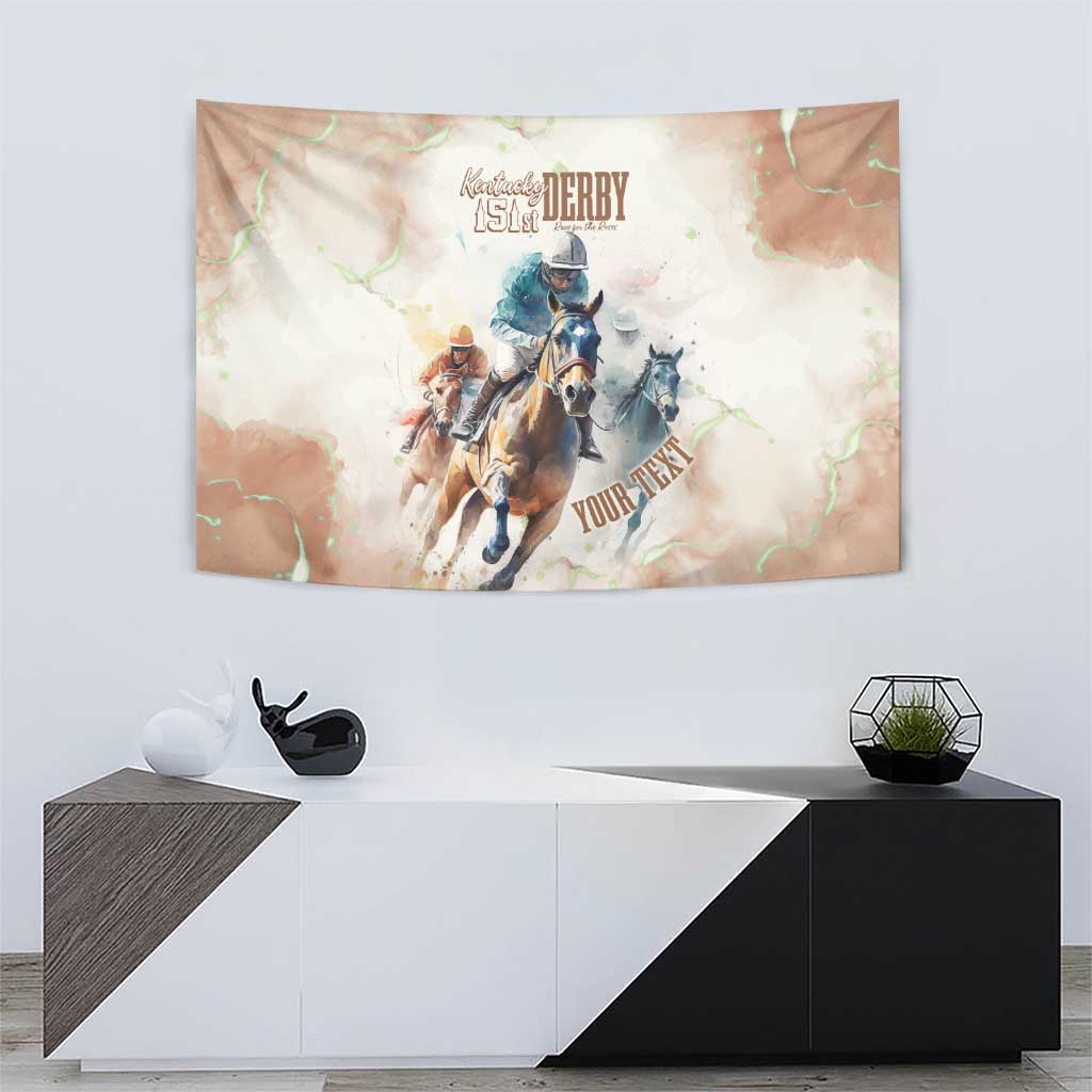 Personalised Kentucky Horse Racing Tapestry 151st Anniversary LT7