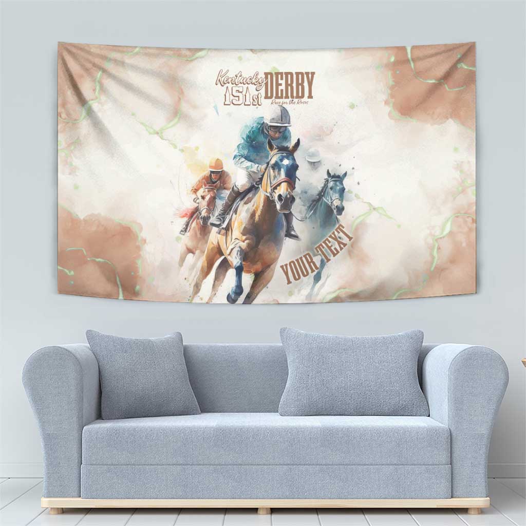 Personalised Kentucky Horse Racing Tapestry 151st Anniversary LT7