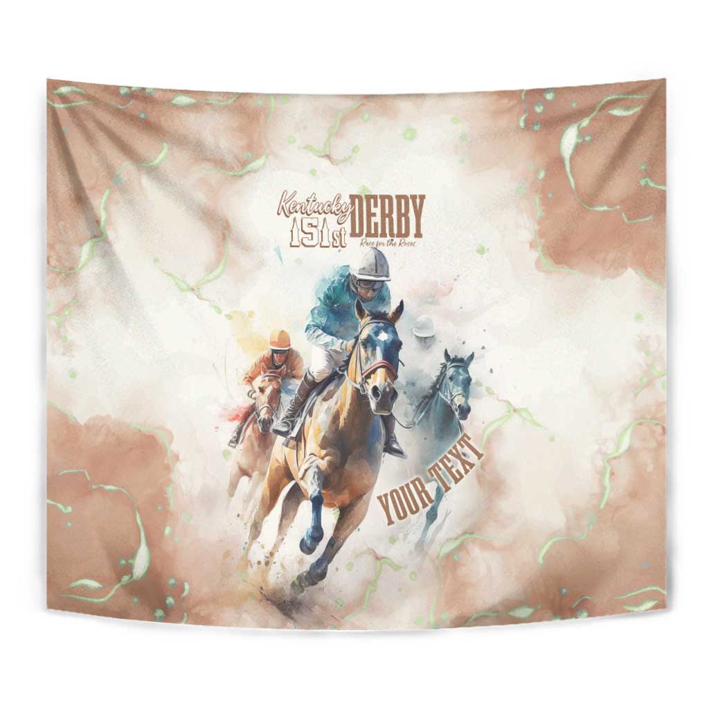 Personalised Kentucky Horse Racing Tapestry 151st Anniversary LT7