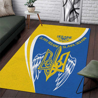 Ukraine Stylized Tryzub Area Rug Slava Ukraini