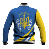 Ukraine Stylized Tryzub Baseball Jacket Slava Ukraini