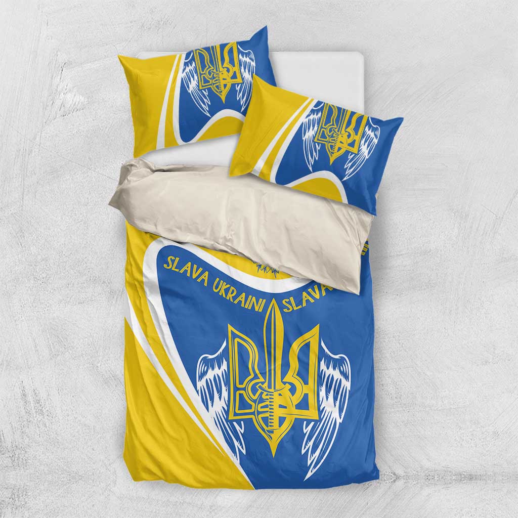 Ukraine Stylized Tryzub Bedding Set Slava Ukraini