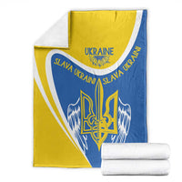 Ukraine Stylized Tryzub Blanket Slava Ukraini