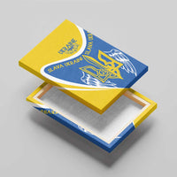 Ukraine Stylized Tryzub Canvas Wall Art Slava Ukraini