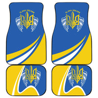 Ukraine Stylized Tryzub Car Mats Slava Ukraini