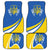 Ukraine Stylized Tryzub Car Mats Slava Ukraini