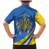 Ukraine Stylized Tryzub Family Matching Mermaid Dress and Hawaiian Shirt Slava Ukraini