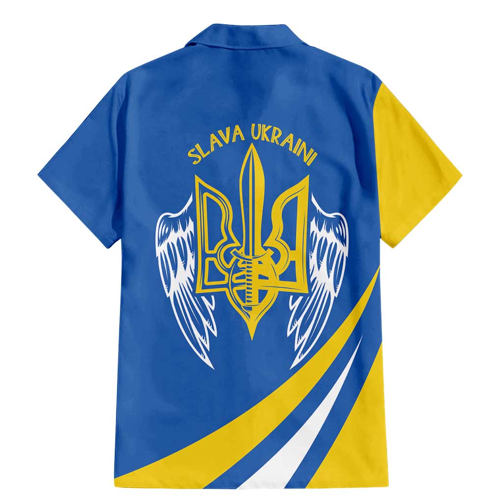 Ukraine Stylized Tryzub Family Matching Mermaid Dress and Hawaiian Shirt Slava Ukraini