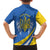 Ukraine Stylized Tryzub Family Matching Off Shoulder Maxi Dress and Hawaiian Shirt Slava Ukraini