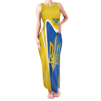 Ukraine Stylized Tryzub Family Matching Tank Maxi Dress and Hawaiian Shirt Slava Ukraini