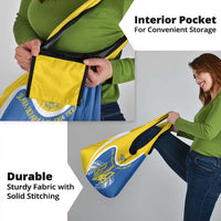 Ukraine Stylized Tryzub Grocery Bag Slava Ukraini