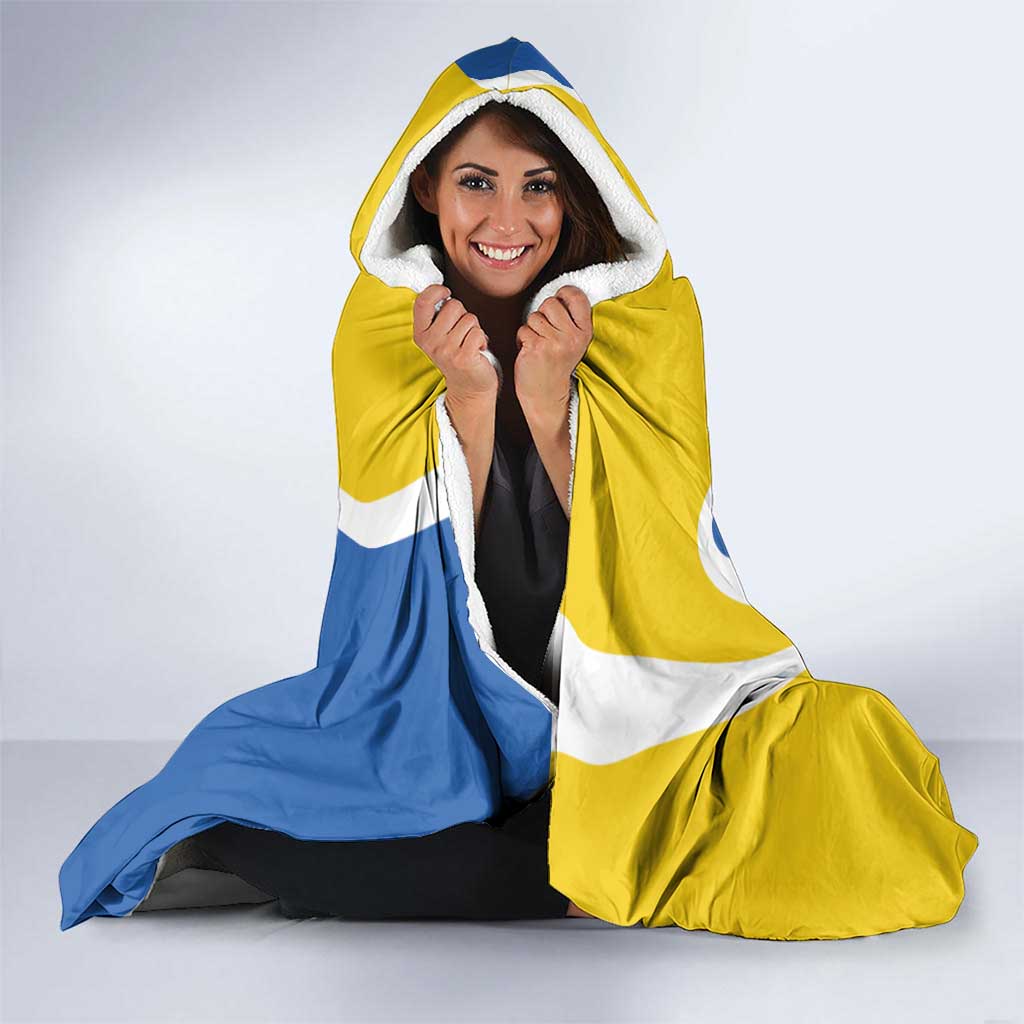 Ukraine Stylized Tryzub Hooded Blanket Slava Ukraini