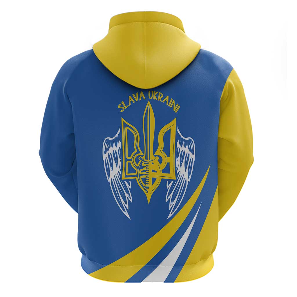 Ukraine Stylized Tryzub Hoodie Slava Ukraini