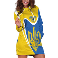 Ukraine Stylized Tryzub Hoodie Dress Slava Ukraini