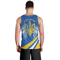 Ukraine Stylized Tryzub Men Tank Top Slava Ukraini
