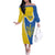 Ukraine Stylized Tryzub Off The Shoulder Long Sleeve Dress Slava Ukraini