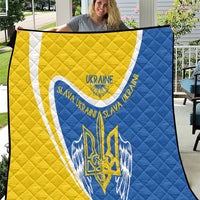 Ukraine Stylized Tryzub Quilt Slava Ukraini