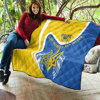 Ukraine Stylized Tryzub Quilt Slava Ukraini